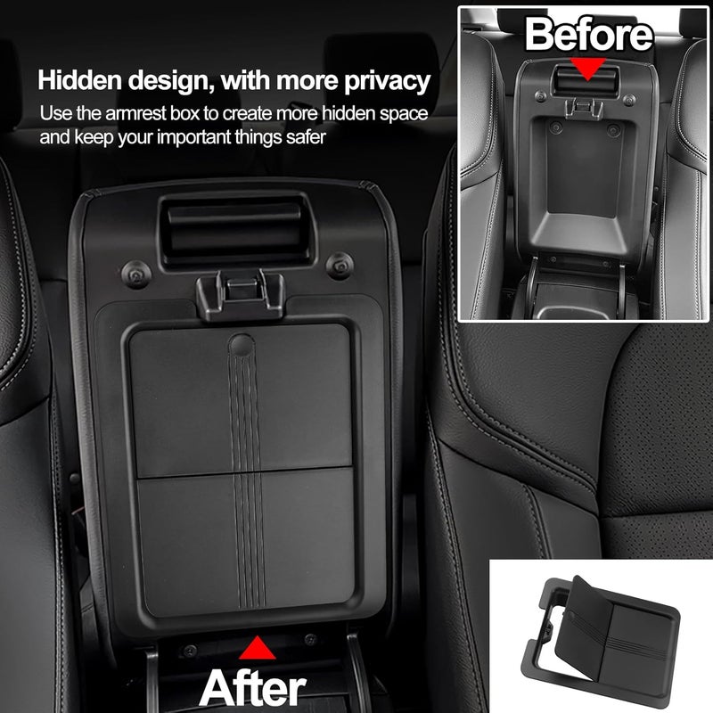 Thenice Center Console Organizer Armrest Box Tray Glovebox Hidden Storage Compartment Compatible with Honda Civic 2022 2023 2024 2025 2026 Accessories -3PCS - Image 3